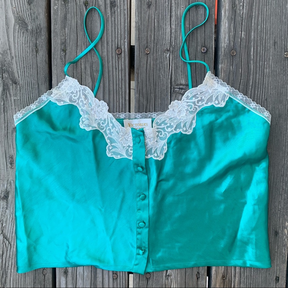 Vintage Victoria’s Secret gold label cropped cami